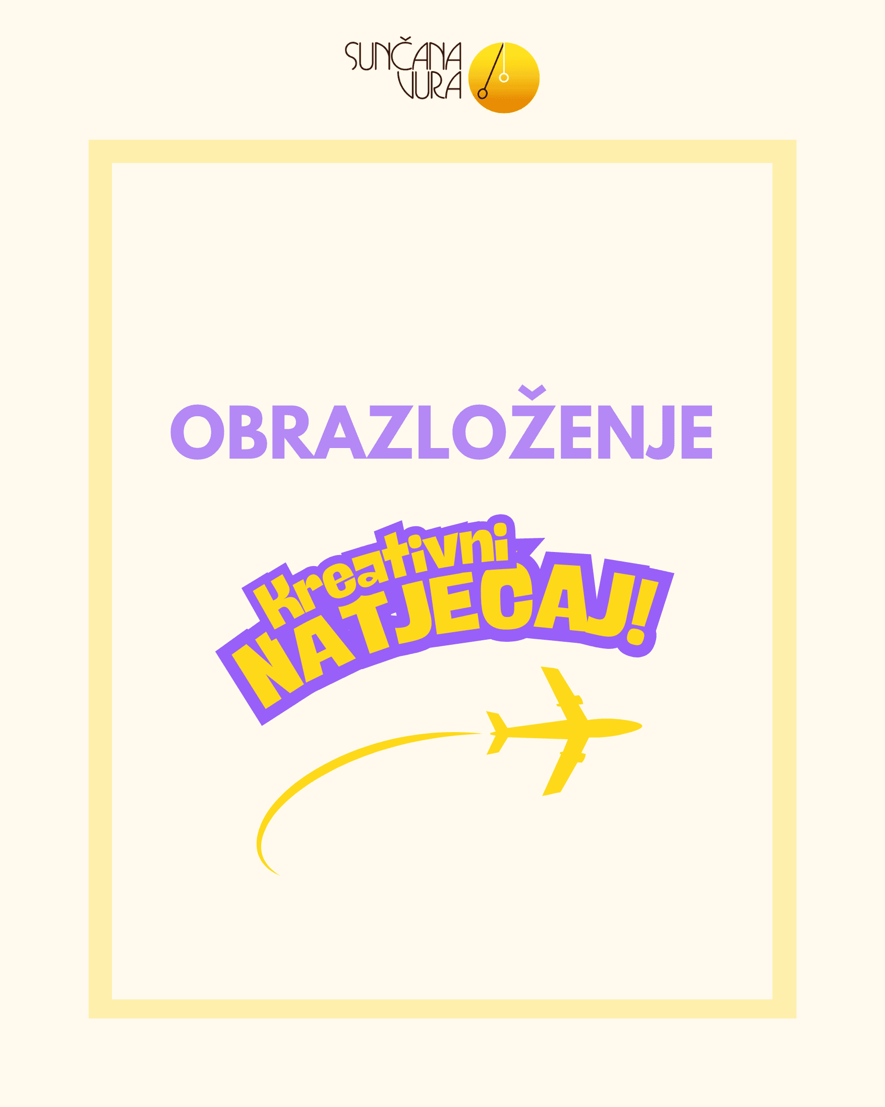 Obrazloženje pobjednika kreativnog natječaja Sunčane vure